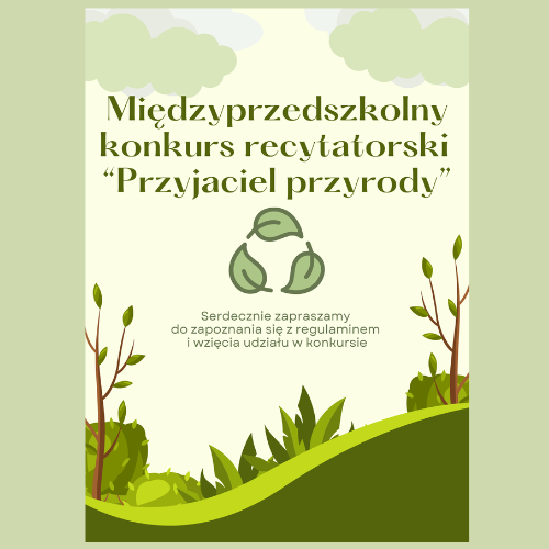 Międzyprzedszkolny konkurs recytatorski "Przyjaciel przyrody"