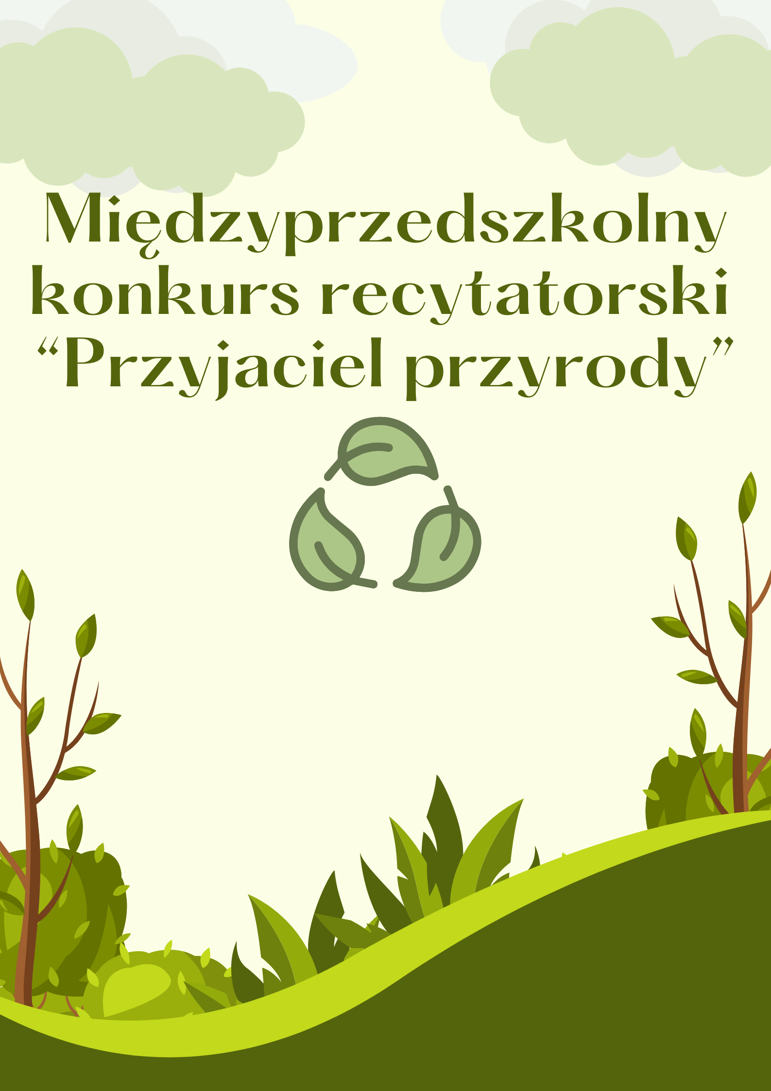 Sprawozdanie z Międzyprzedszkolnego Konkursu Recytatorskiego o tematyce ekologicznej pt. &bdquo;Przyjaciel przyrody&rdquo;