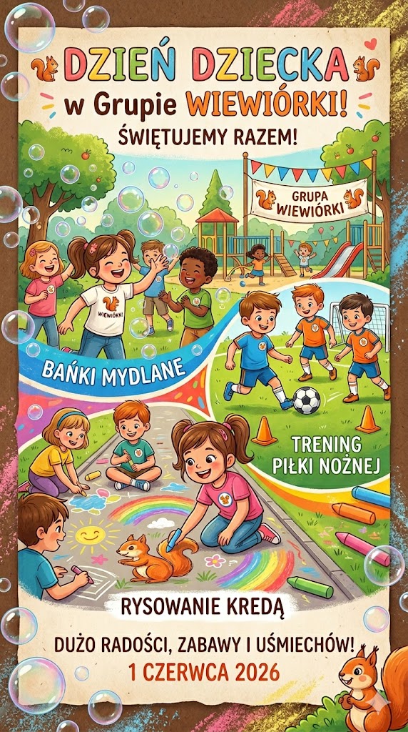 Dzień Dziecka w grupie Wiewi&oacute;rki