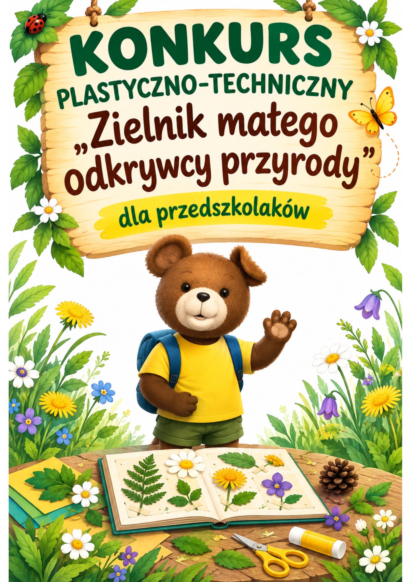 Konkurs plastyczno-techniczny "Zielnik małego odkrywcy przyrody"
