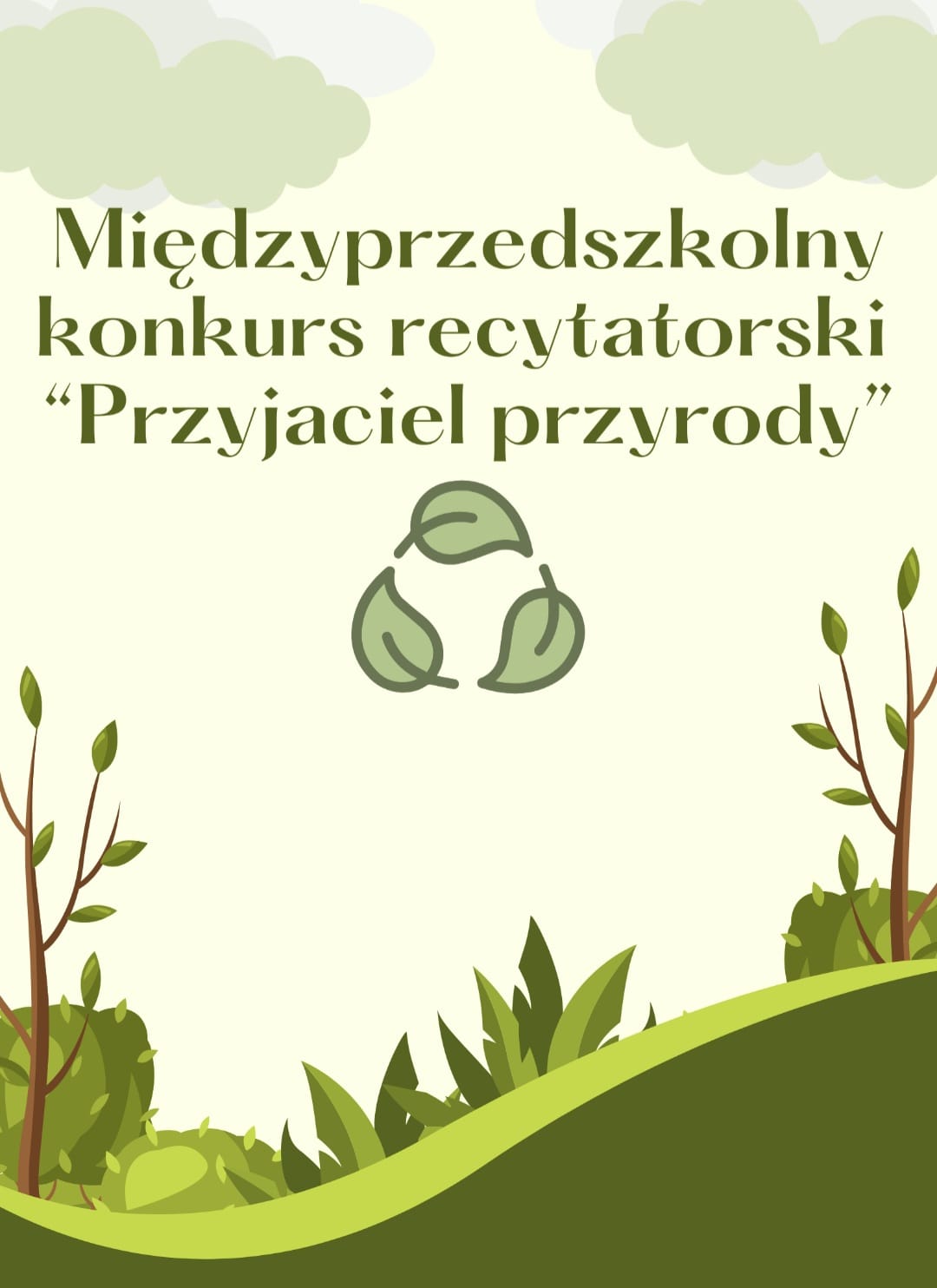 Sprawozdanie z międzyprzedszkolnego konkursu recytatorskiego "Przyjaciel przyrody"
