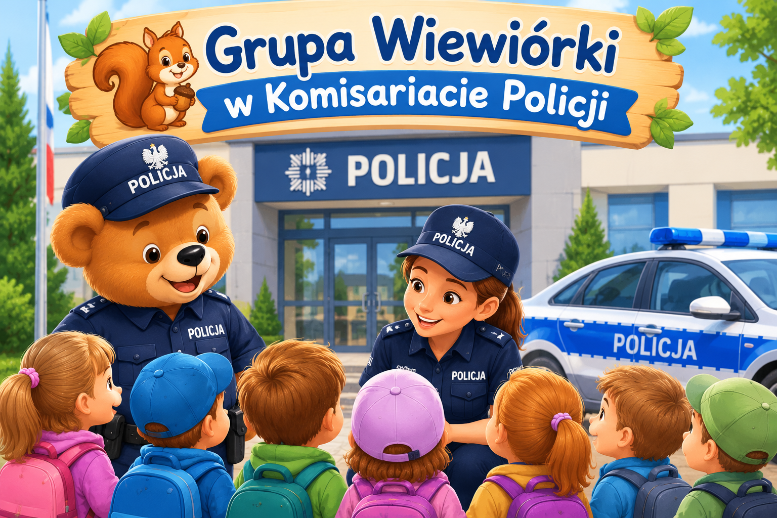Wizyta Wiewi&oacute;rek w komisariacie policji 