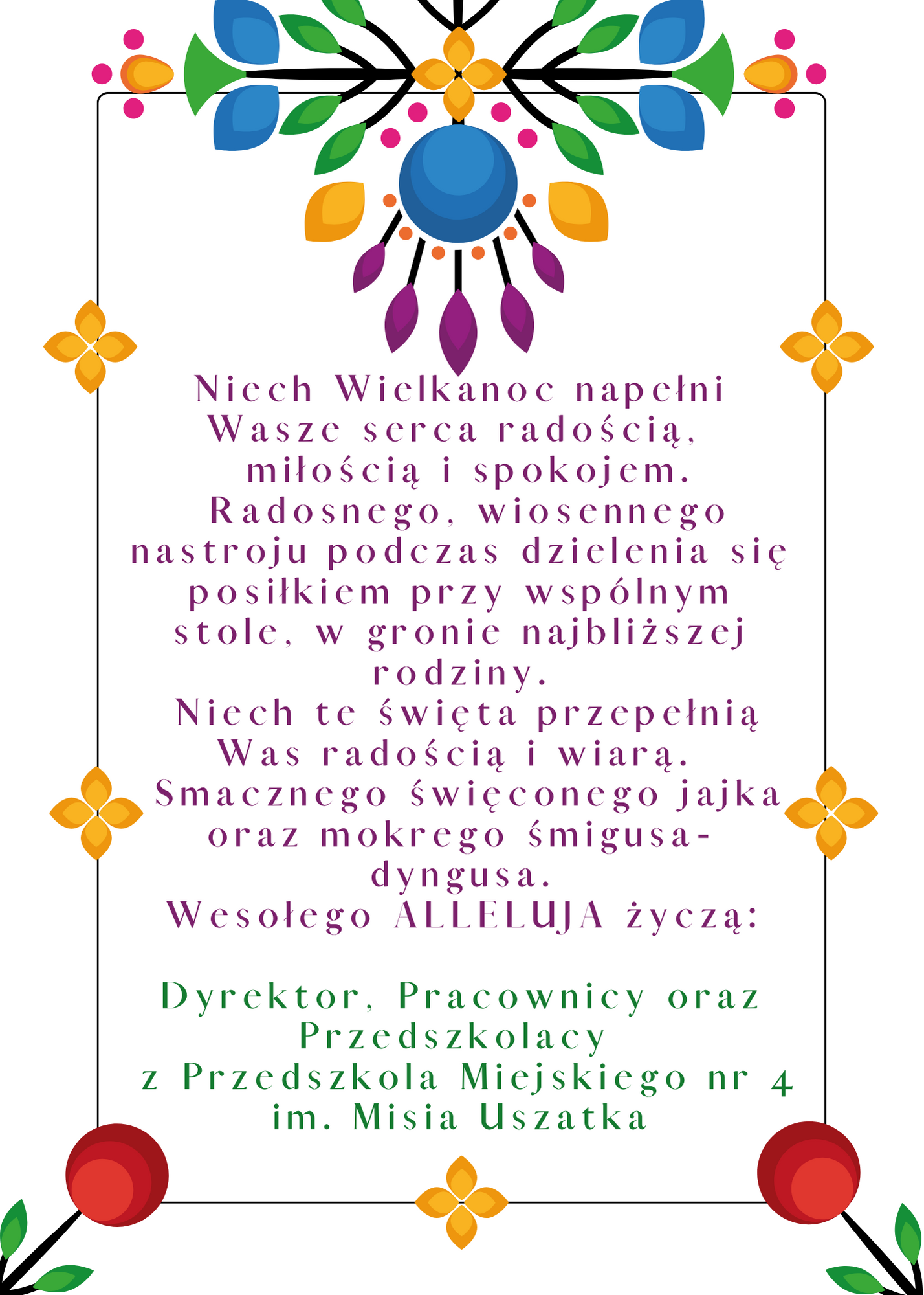 Wesołych Świąt Wielkanocnych