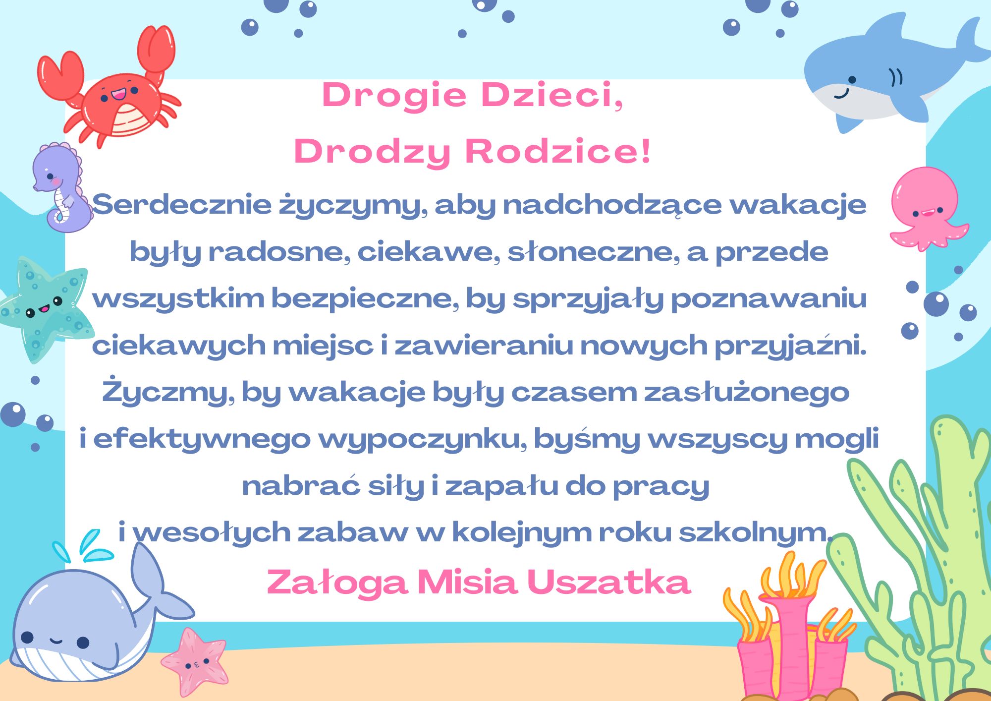 Bezpieczne wakacje z Misiem Uszatkiem