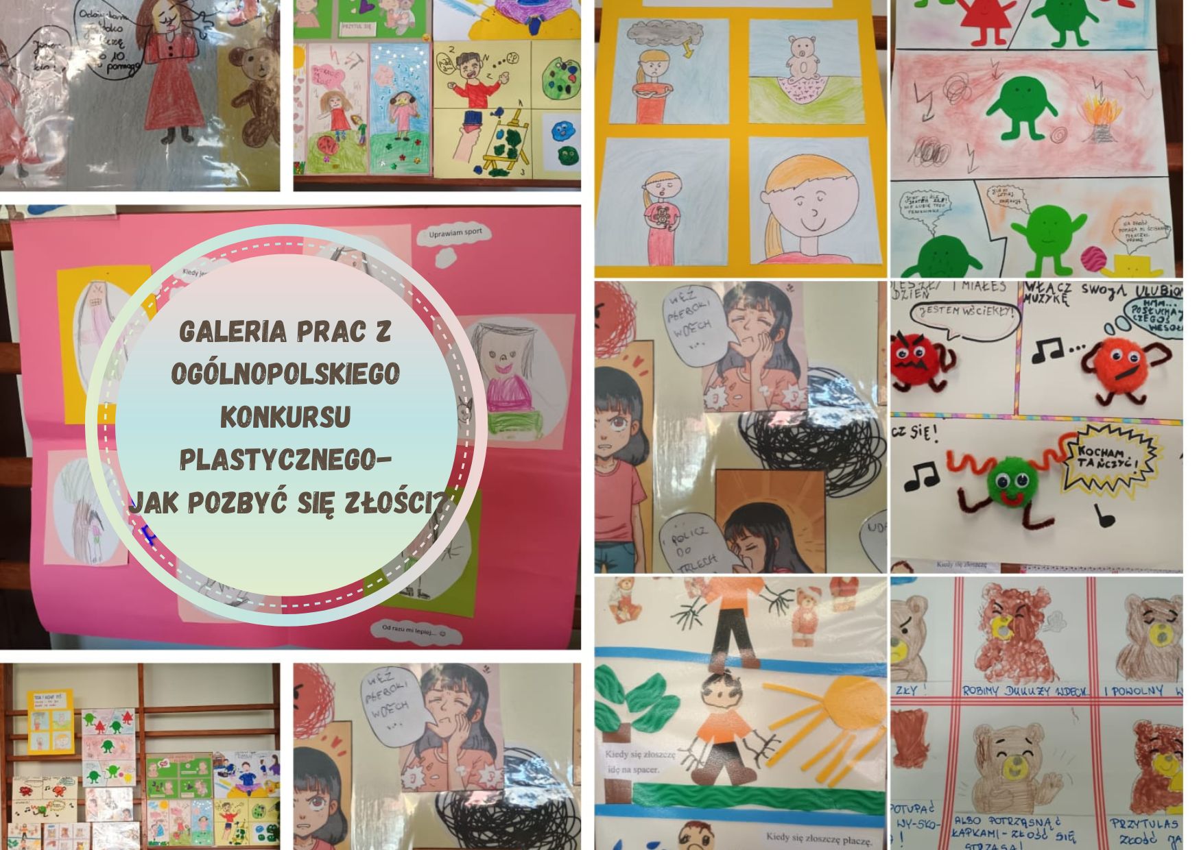 Sprawozdanie z ogólnopolskiego konkursu plastycznego "Jak pozbyć się złości?"