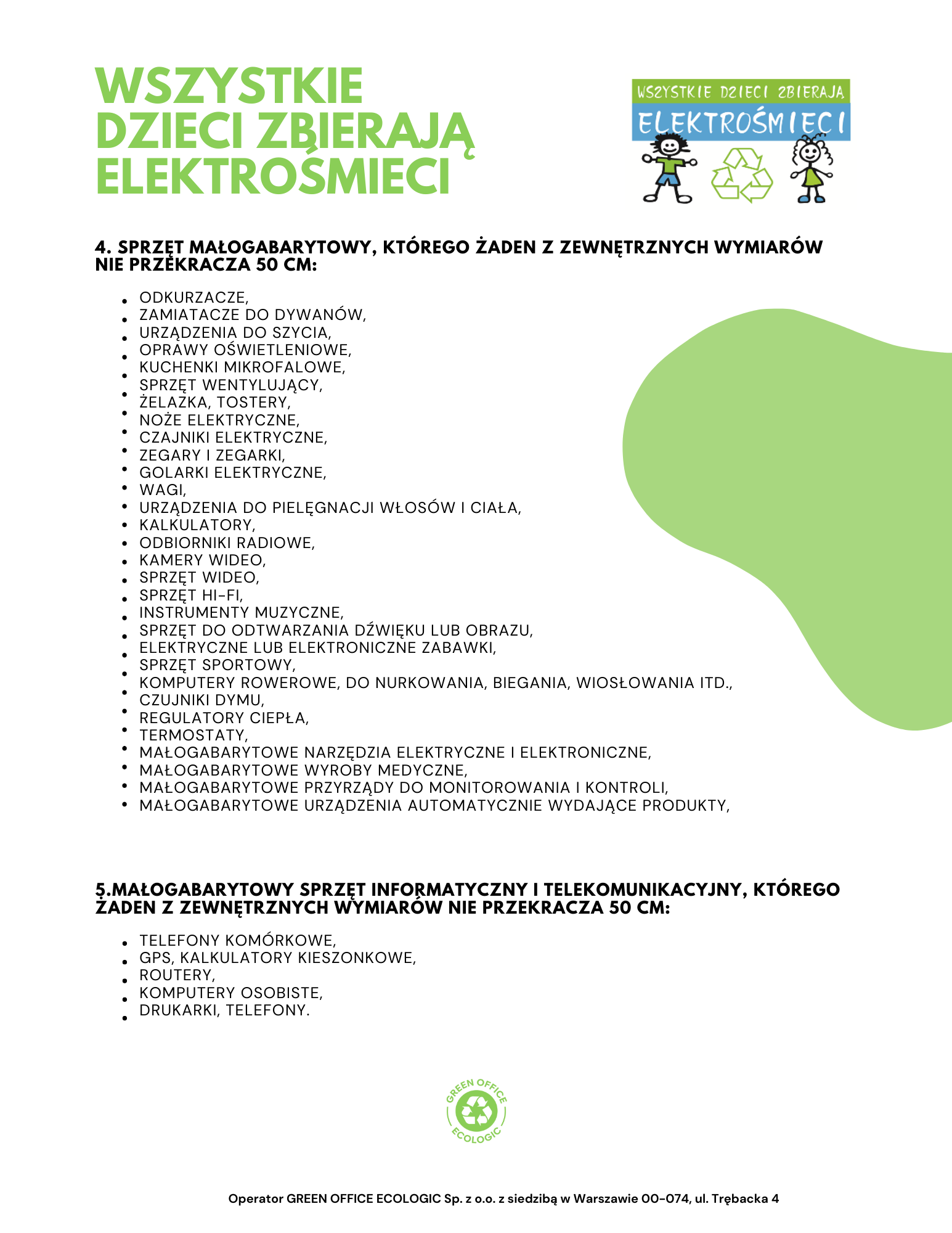 zbiórka elektrośmieci