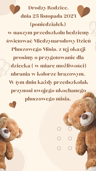 Dzień Pluszowego Misia z Misiem Uszatkiem