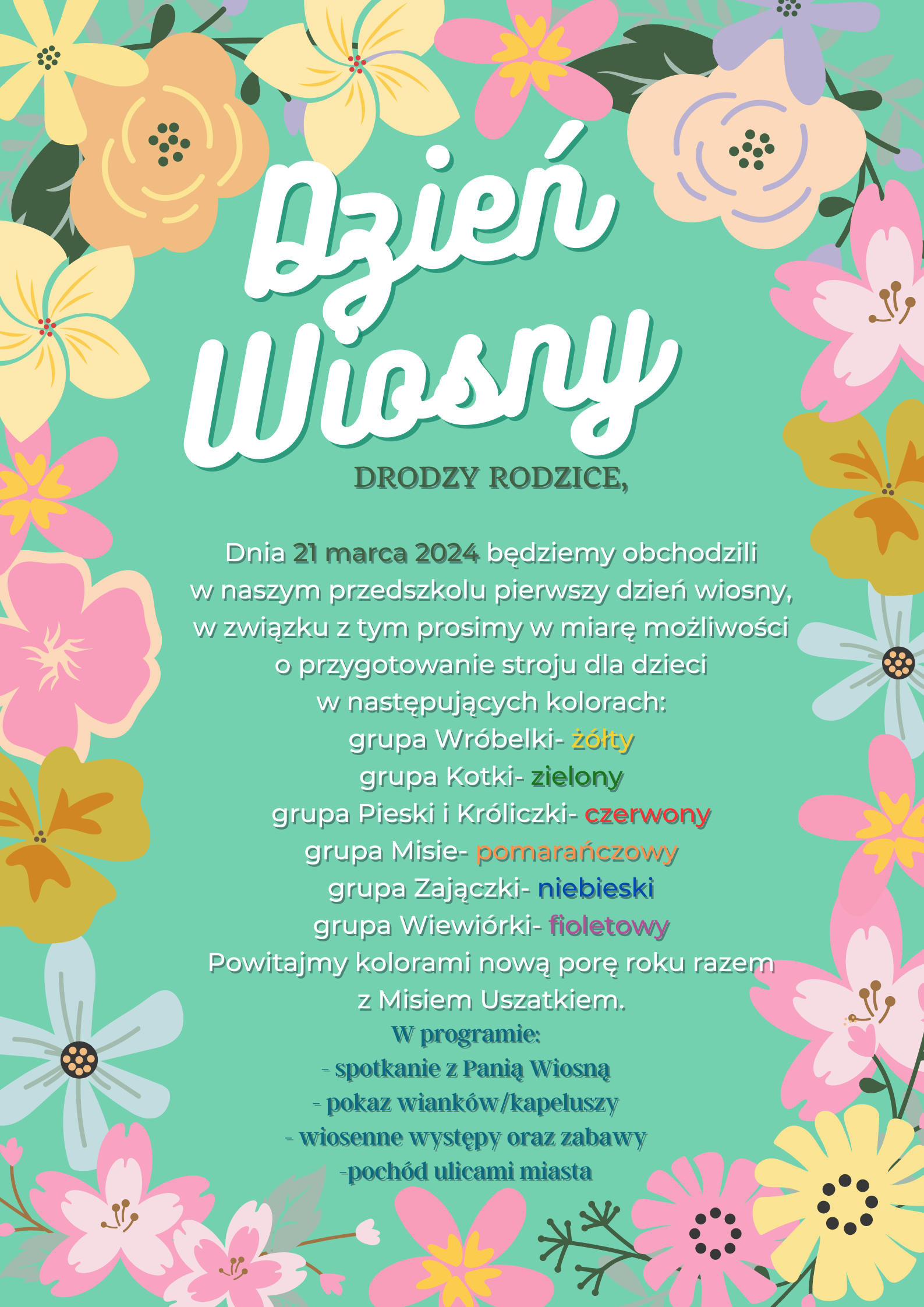 PIERWSZY DZIEŃ WIOSNY U MISIA USZATKA 