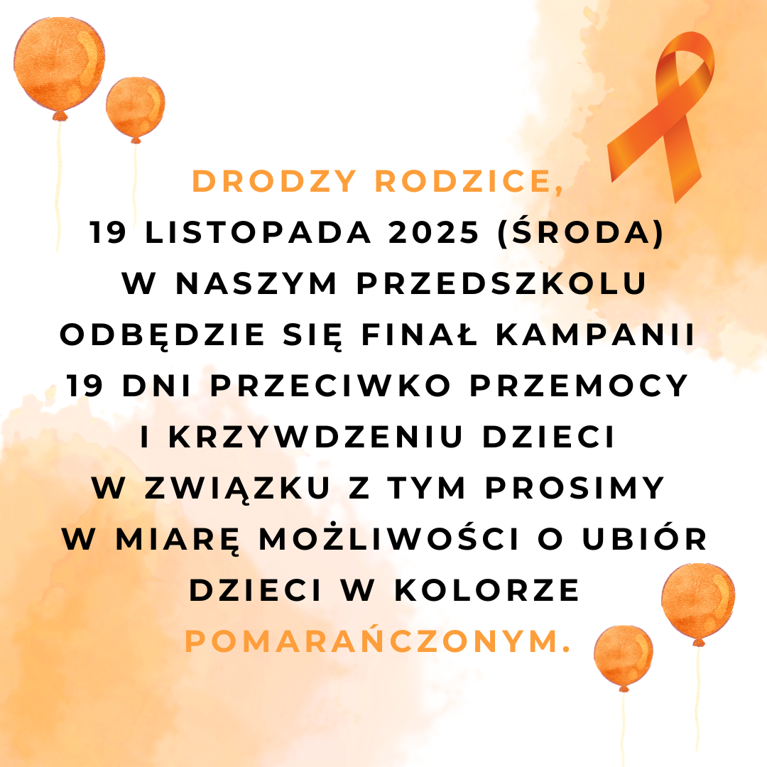 Kampania 19 dni przeciwko przemocy i krzywdzeniu dzieci