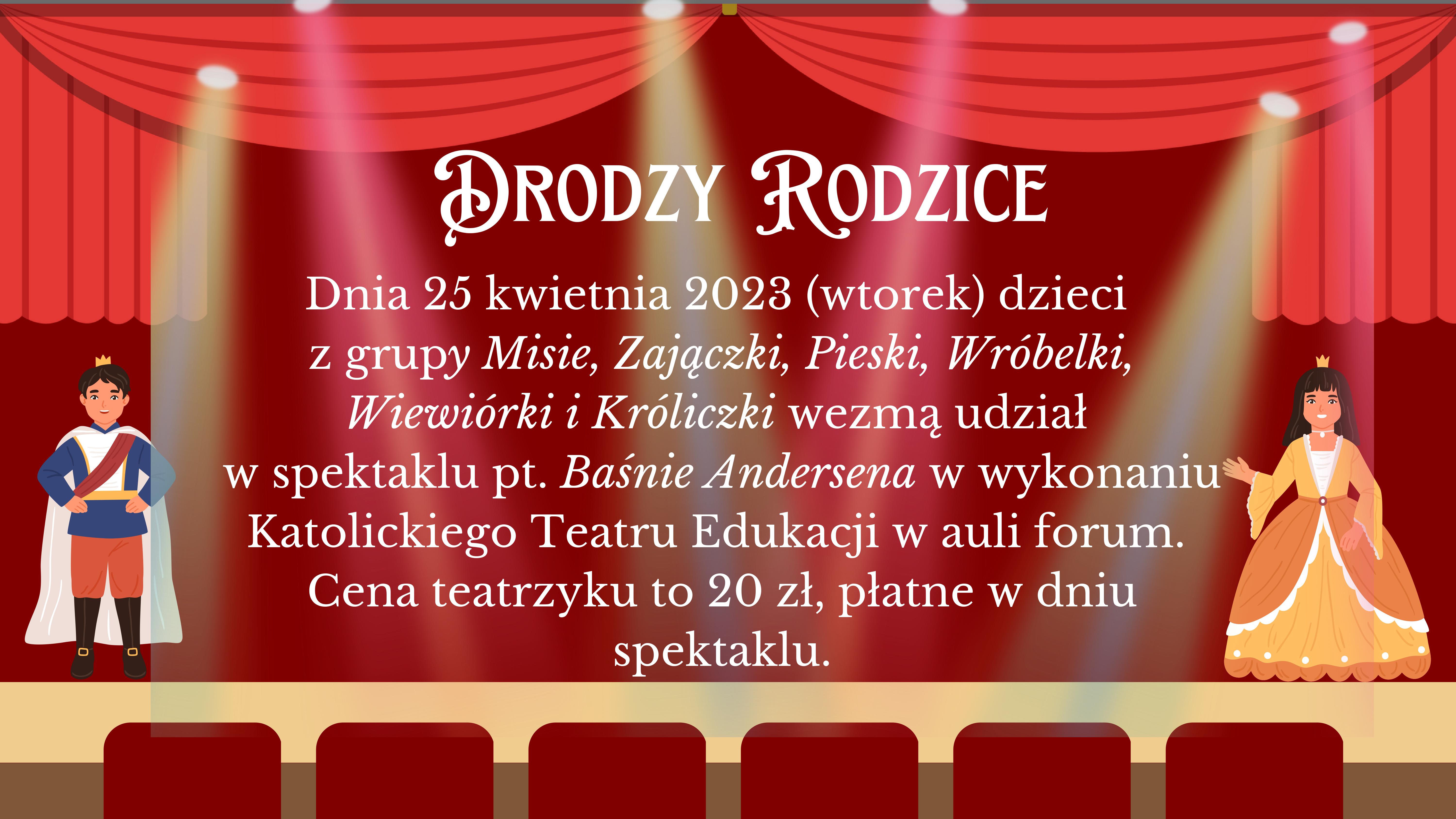 Spektakl teatralny "Baśnie Andersena"