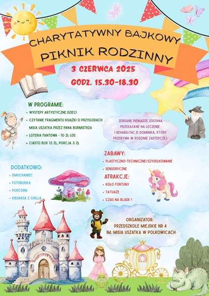 Charytatywny Bajkowy Piknik Rodzinny