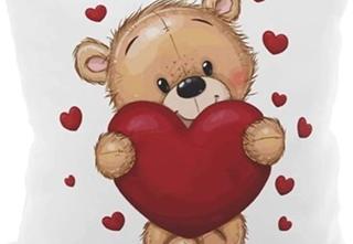Walentynkowe serce z Misiem Uszatkiem 