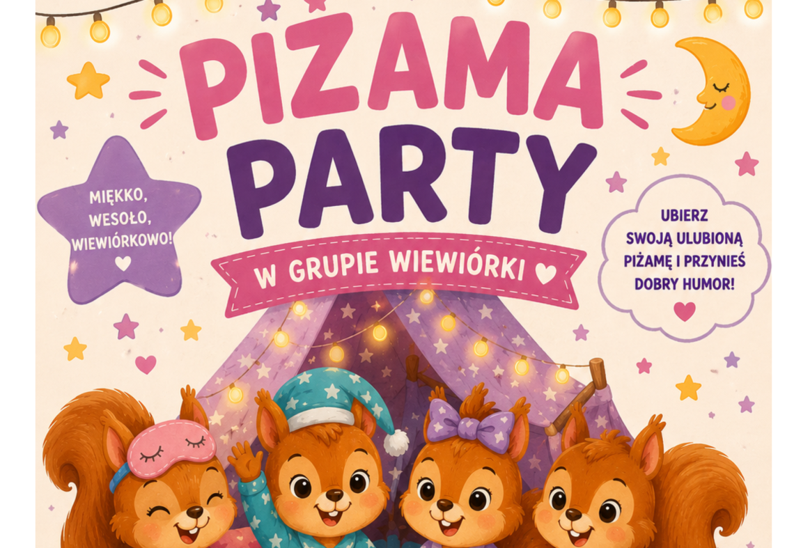 Piżama Party u Wiewiórek